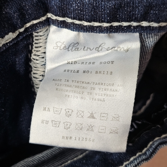 Stella in Dreams Bootcut Jeans 11/30 Mid Rise Embellished Western Y2K Bling - Picture 8 of 16